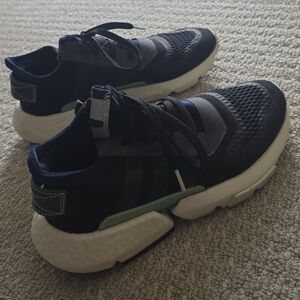 adidas Black and Green Sneakers